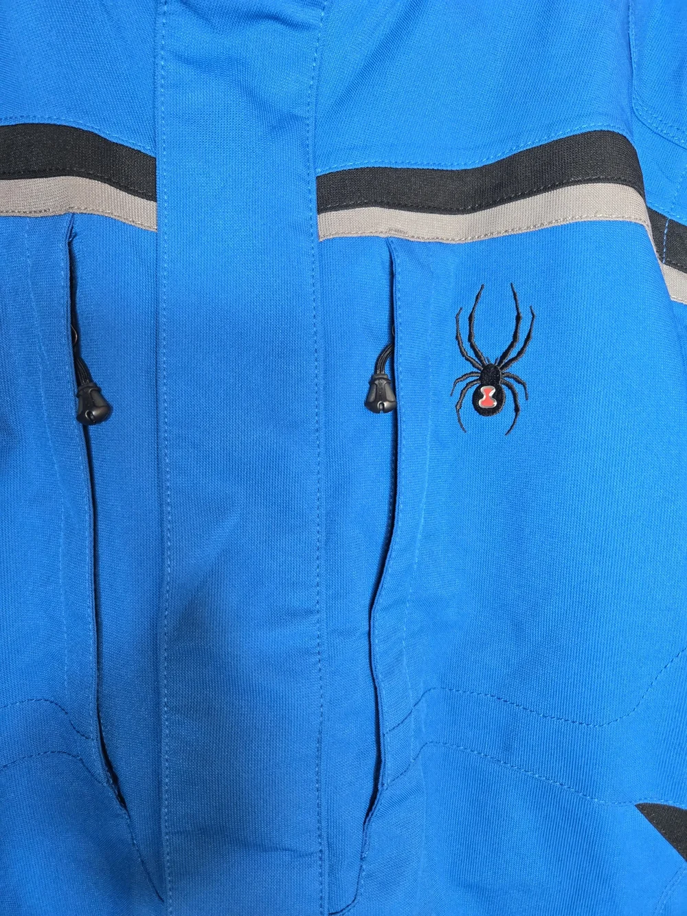 Vintage RARE Spyder 2-in-1 Convertible Ski Jacket Vest Blue Black Men’s M Y2K